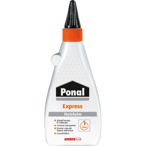 Ponal Express Holzleim, LöSemittelfrei, 550 G Flasche 1 Bis 40 Stk Spare 40%-image