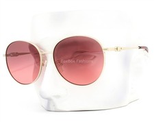 Michael Kors Alpine Sunglasses MK 1119 Pale Gold Crimson Pinkish Red Lens w/case