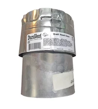 DuraVent 4GVC 4" Draft Hood Connector Galvanized Vent Pipe Adapter HVAC Gas