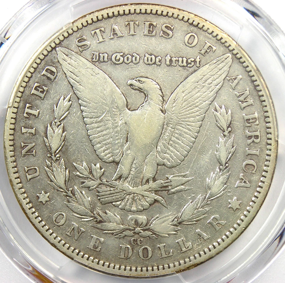 1893-CC Morgan Silver Dollar $1 Carson City Coin - Certified PCGS VF Detail - Image 4 of 4