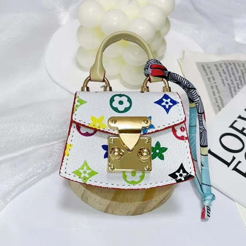 Kawaii EarPods estojo aparelho auditivo bolsa charme chaveiro bolsa acessório presente de luxo - Imagem 3 de 4