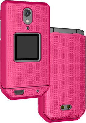 Case for CAT S22 Flip Phone, Slim Hard Shell Protector Cover - Bright Hot Pink