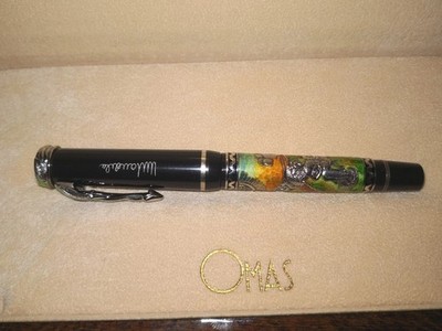 OMAS Nelson Mandela 80 Platinum Diamonds Enamel LE 11/80 Fountain Pen M Full Set