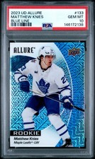 2023 UD ALLURE BLUE LINE #133 MATTHEW KNIES 9/35 PSA 10