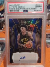 2023 Select Keyonte George Rookie Signature Blue Prizm Auto /49