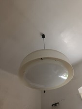 Eugenio Gentili Per Kartell  Lampadario A Sospensione Anni 70,90X H50cm+Sostegno