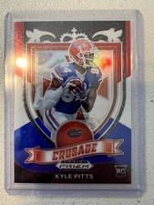 Kyle Pitts 2021 Panini Prizm Draft Picks RED WHITE BLUE CRUSADE #167 Florida RC