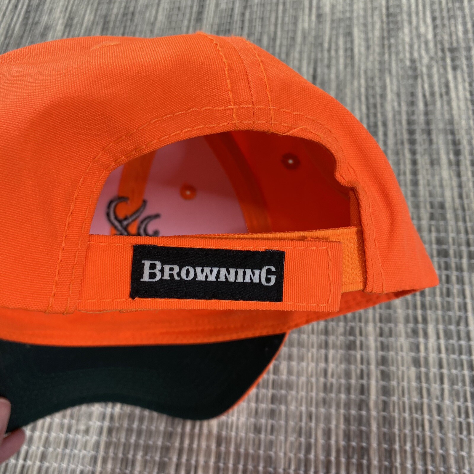 Browning Blaze Orange Safety Baseball Cap Hat Huntin… Gem