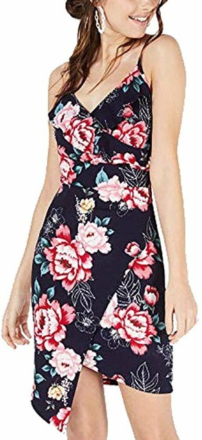 navy floral bodycon dress