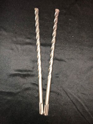 Qty 2 SDS Rotary Hammer Drill Bits 1/2'' x 10 1/4'' fit Hilti Bosch DeWalt Mikita