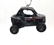 Polaris RZR Black with Red Christmas Ornament