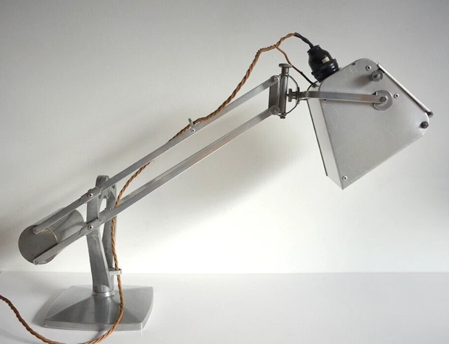 Vintage Hadrill Horstmann PLUSLITE counterbalanced anglepoise style lamp