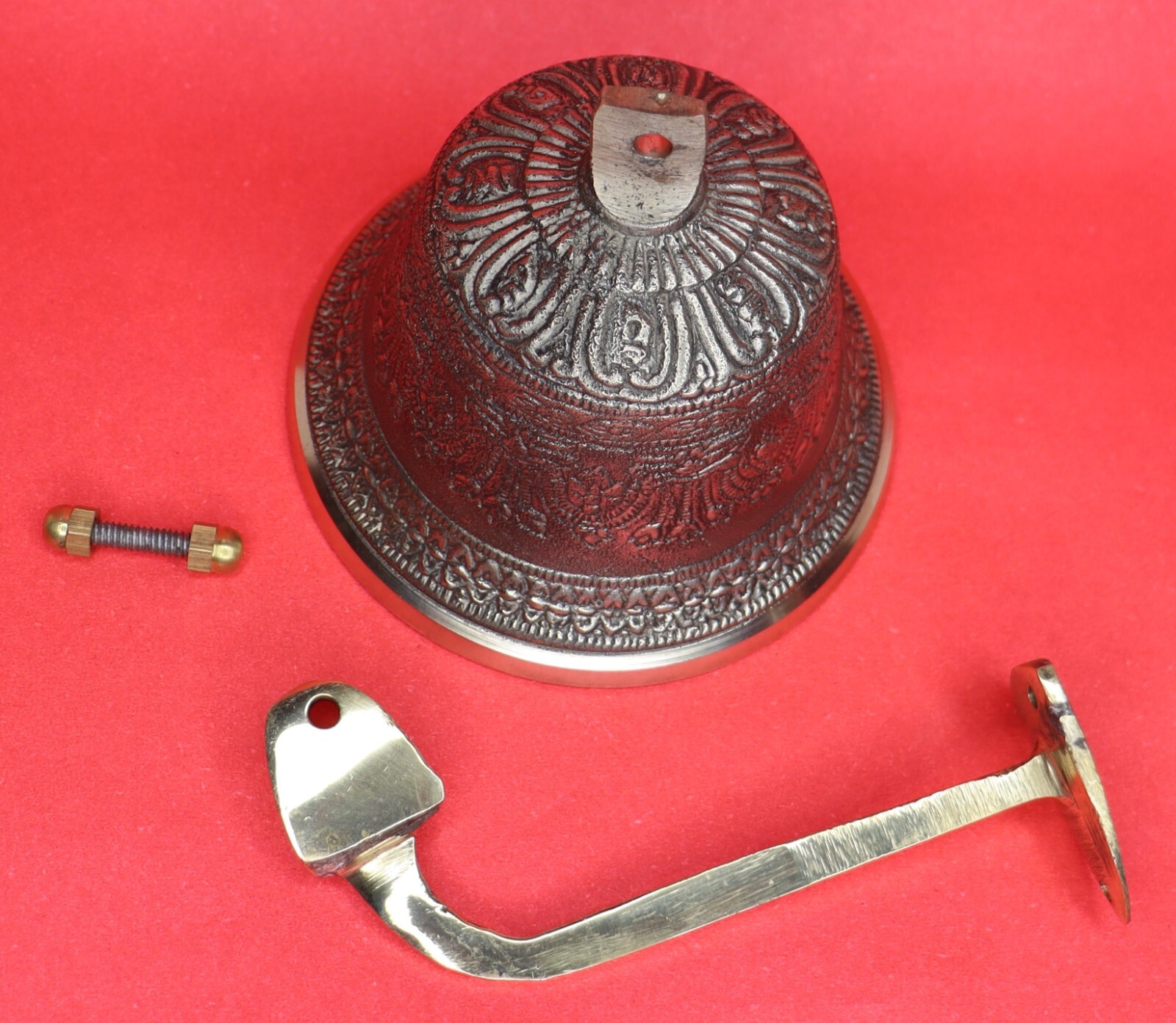 Handmade Brass Wall Mounted Bell Victorian Style Door Bell Nautical