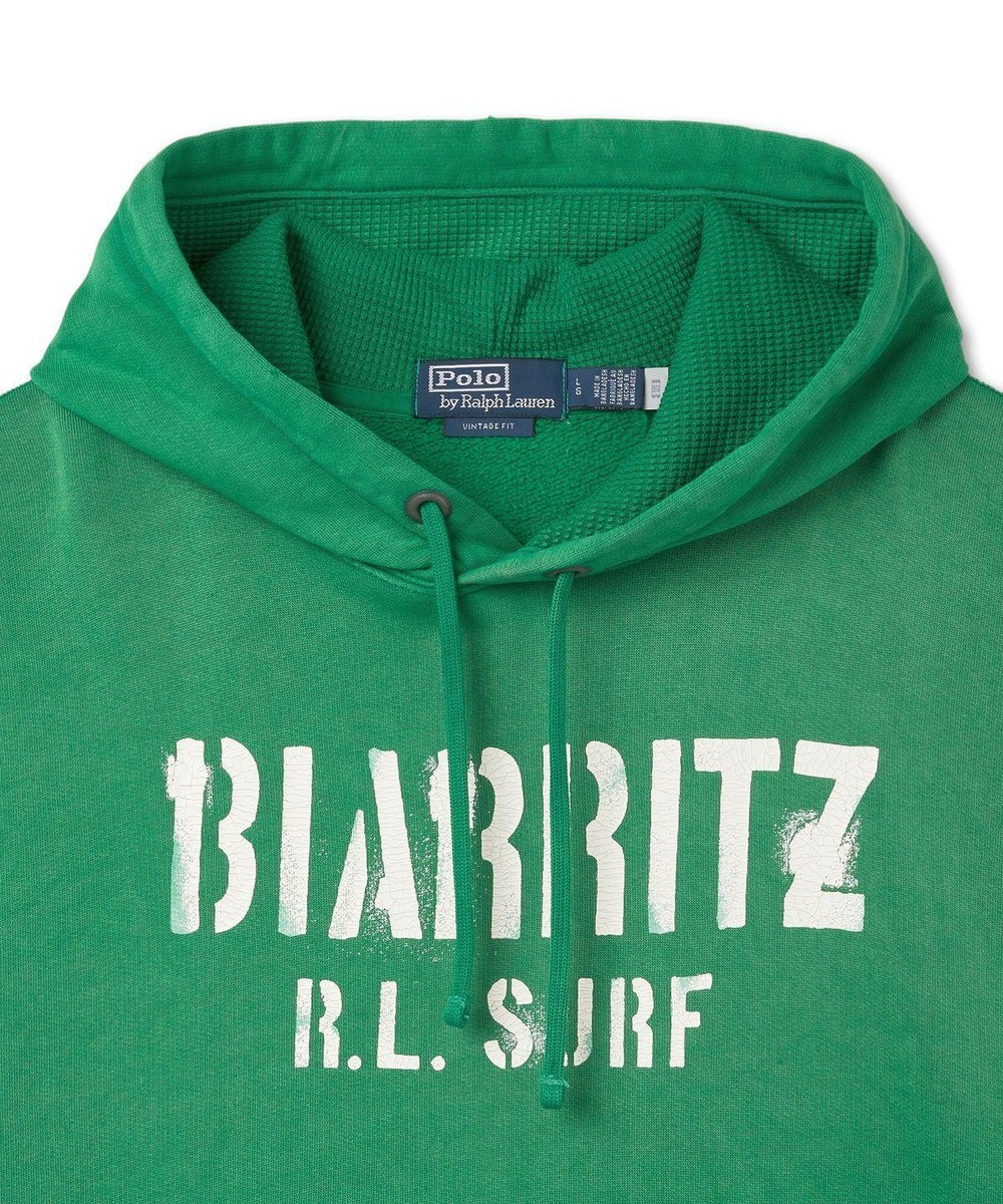 パーカー・フーディ POLO RALPH LAUREN graphic long sleeve hoodie green MNPOKNI16 Genuine Polo Ralph Lauren Graphic Long Sleeve Hoodie - Green