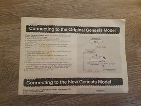 Sega Genesis 32x Console Instruction Manual System Owner's Booklet Book