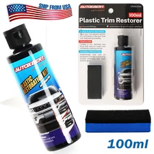 3.4FL.OZ Car Plastic Part Refurbish Agent Trim Restorer Restoration Accessories-