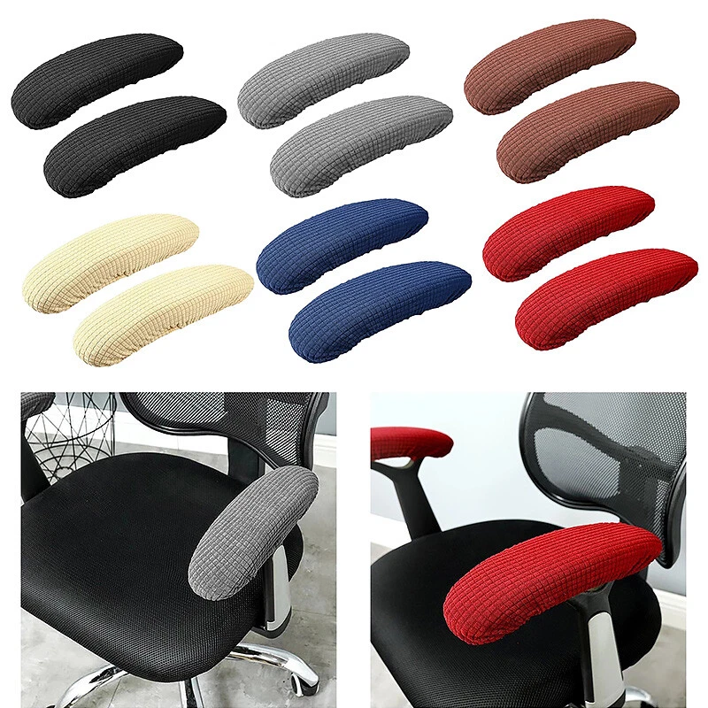 1Pair Office Chair Armrest Covers Removable Arm Rest Stretch