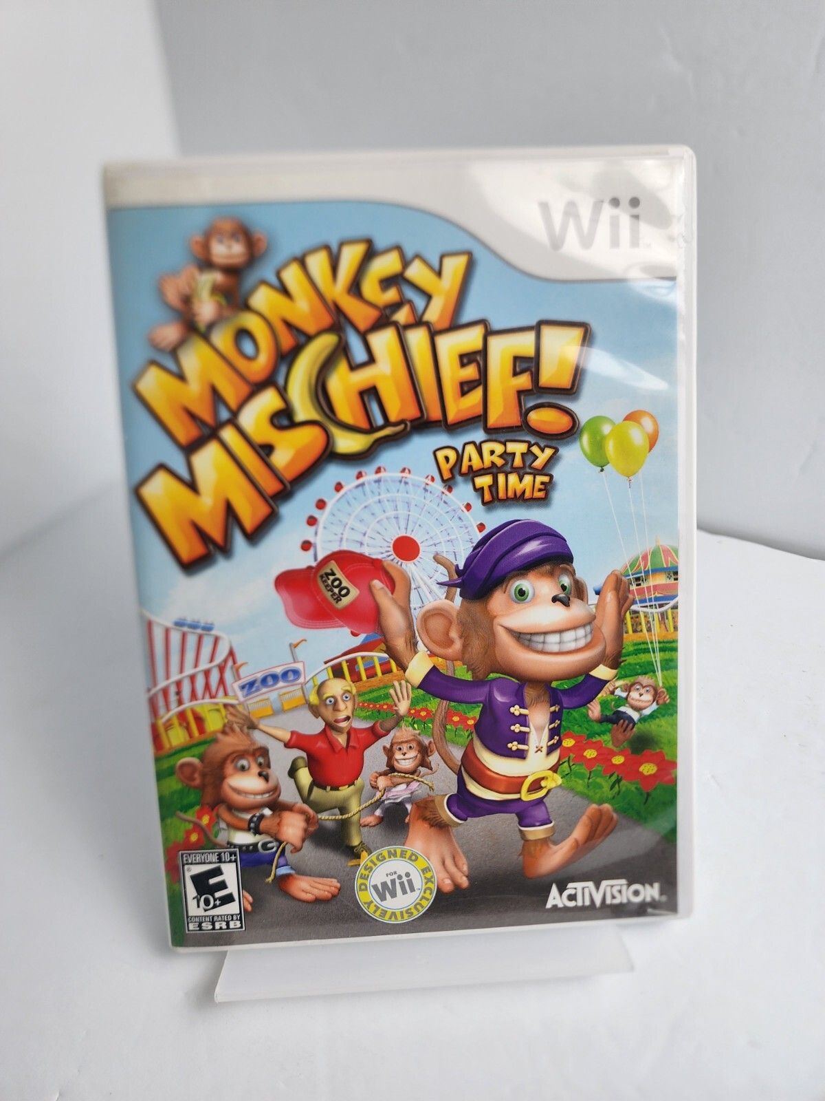 Monkey Mischief Party Time Activision Nintendo Wii Exclusive Complete ...