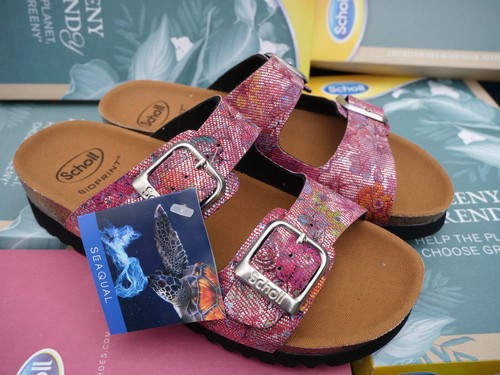 Scholl Womens Sandals 'Mule' Recycled from the sea! Size 3-7 RRP £61.99 NEW