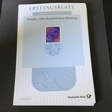 ETB 11/2021 - Mi.-Nr. 3599 - Radioteleskop Effelsberg - ESST Bonn