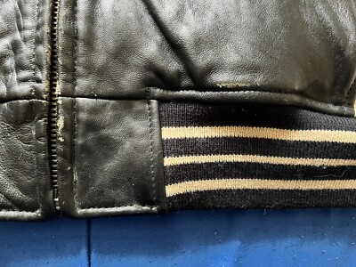 Vintage 90's OG Wu Tang Johnny Blaze leather motorcycle jacket