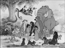 DISNEY Livre de la Jungle Photo de Presse Vintage Film Photography Argentique #2