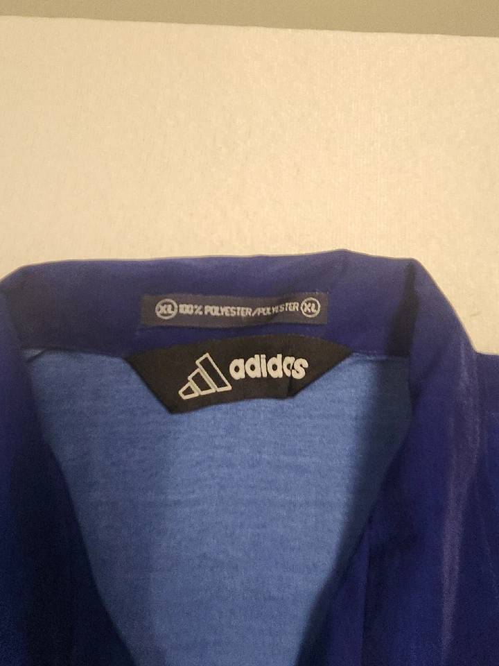 Adidas Button Up Hawaiian Shirt Mens Large XL Allover  Print Short Sleeve - Image 4 of 4