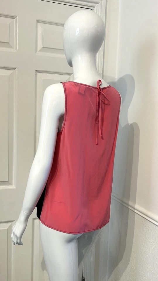 Blusa Marc Jacob’s azul marino y rosa con plisado y juntas. Talla S Foto 2 de 4