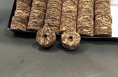 MOGO'S Cork Rings 12 Cactus Burl Il , 1 1/4" x 1/2" x 1/4" Hole
