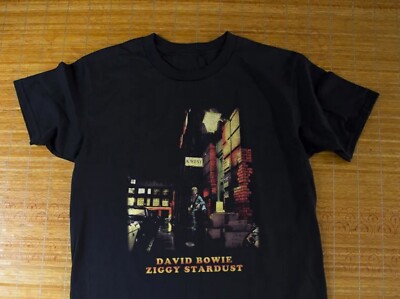 David Bowie Ziggy Stardust Black Unisex T-Shirt S-5XL