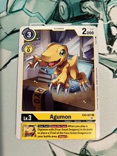 Agumon EX3-027 C Digimon CCG | Draconic Roar Near Mint