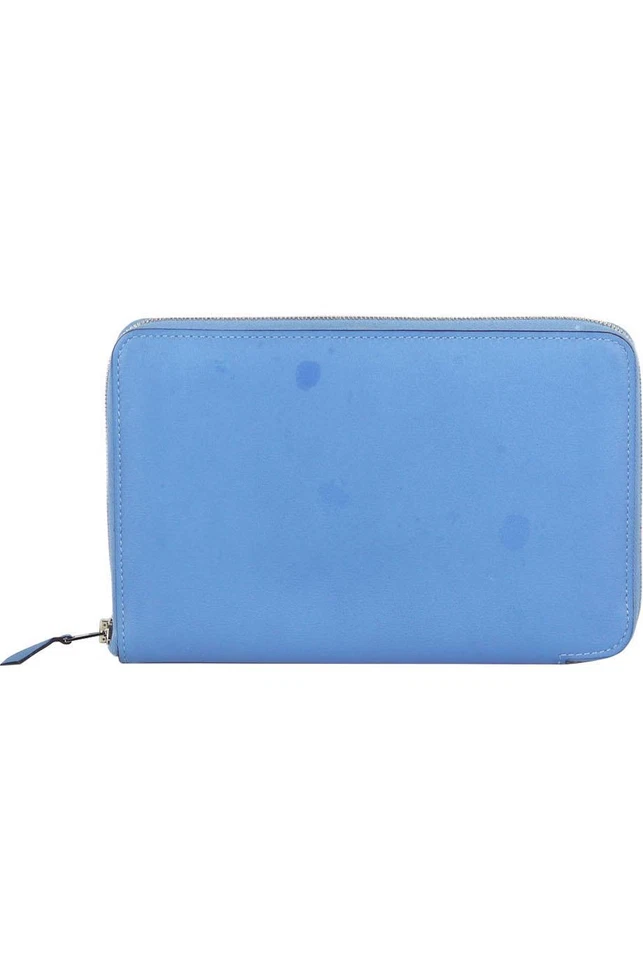 HERMÈS AZAP GM ZIPPED CLASSIC TOGO CALFSKIN LEATHER WALLET