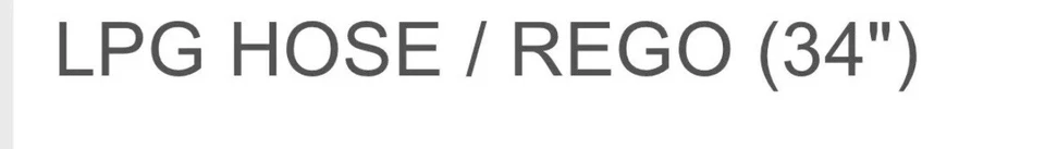 FORKLIFT PROPANE TANK HOSE 34" LONG WITH COUPLER - LPG CYLINDER CONNECTOR - Image 2 of 3