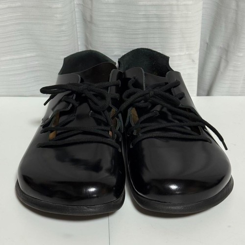 BIRKENSTOCK MONTANA Lace Up Shoes Patent Black Regular Size 43 JP 28cm - Picture 2 of 12
