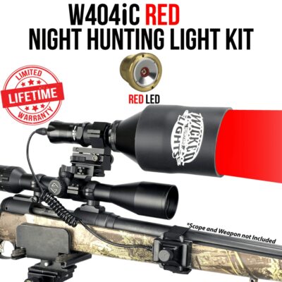 Wicked Lights W404iC Night Hunting Light Kit w/ Red LED for Coyote Hog Predator