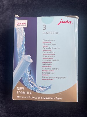 3 Pack Genuine Jura Coffee Espresso Claris Blue Water Filter Cartridges NEW