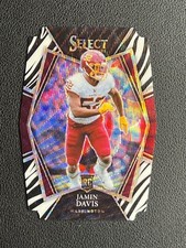 2021 NFL Select Jamin Davis RC SSP Zebra Premier Level *MINT*