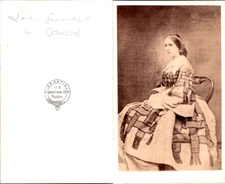 Cranfield, Dublin, Lady Granard, Very Original Dress Vintage CDV Albumen Card d