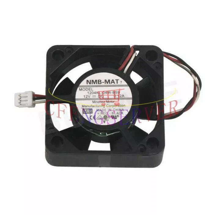 For 1204KL-04W-B59 NMB MAT 30mm x 10mm Fan 12V 0.12A 3 Pin 3 Wire