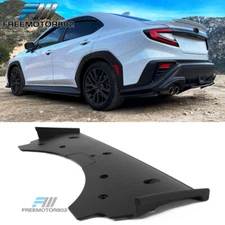 Fits 22-25 Subaru WRX Sedan 4-Door STI Style Unpainted Black PP Rear Bumper Lip