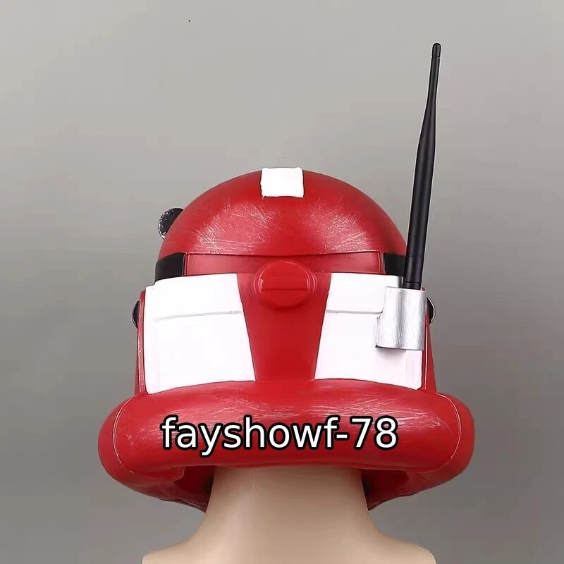 Star Wars Clone Troopers 1:1 Cosplay Helmet PVC Full Face Red Mask Prop Gift 1PC - Image 4 of 4