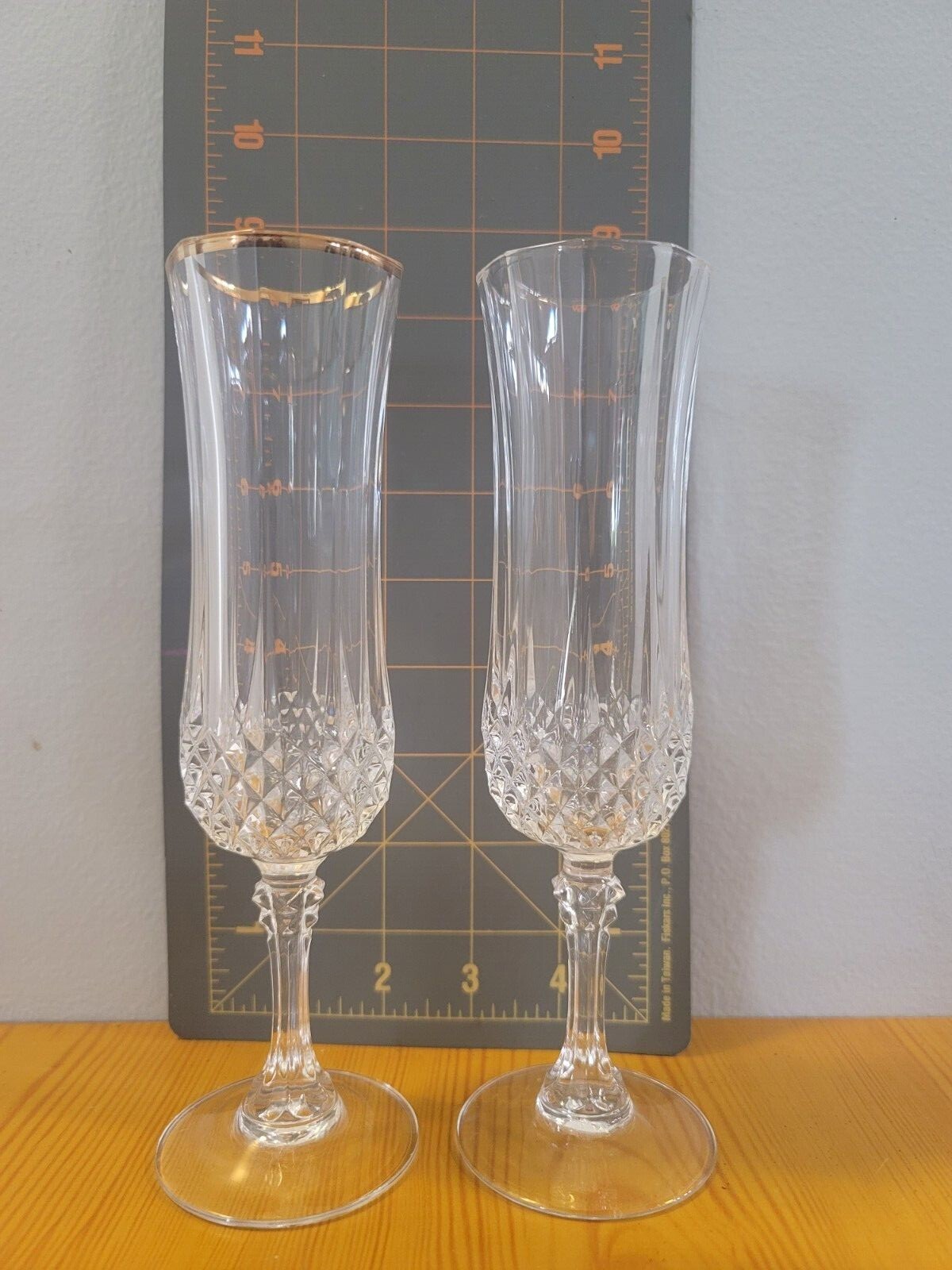 Cristal D'Arques Durand Longchamp Lead Crystal Vintage Champagne FLUTE