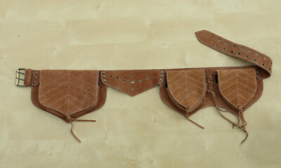 Suede Leather Festival Utility Belt , Travel Money Belt  display picture 1