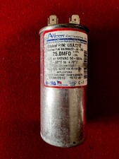 25 MFD x 370 / 440 VAC Round Run Capacitor AmRad USA2212 - Made in the USA