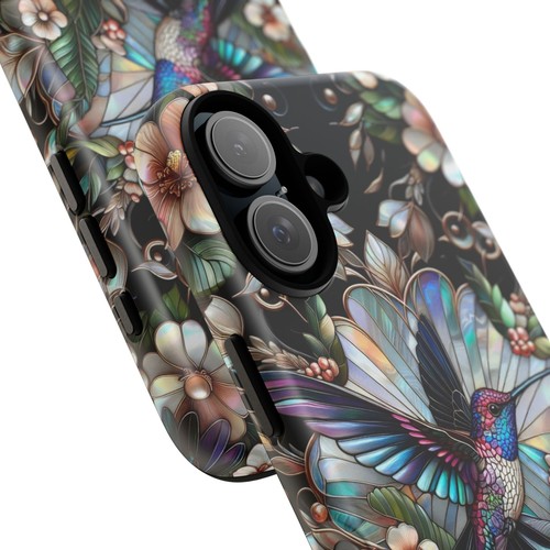 Hummingbird Phone Case, Faux Mother of Pearl Design | X122 - 第 19/272 張圖片