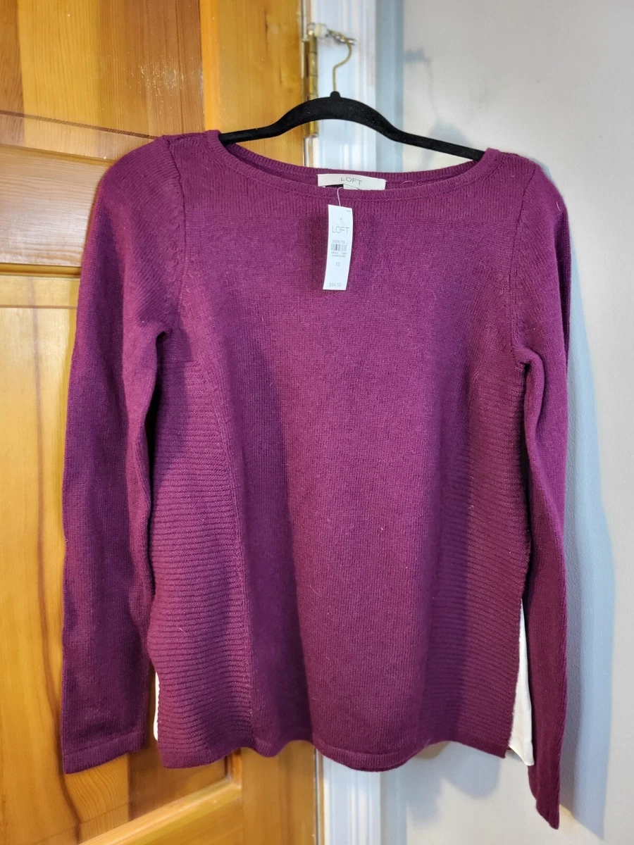 Loft purple sweater discount