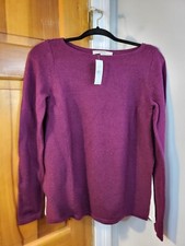 NWT Loft Women's Purple Sweater With Faux White Undershirt Sz XS