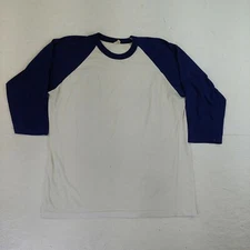 Vintage Jerico T-shirt blank raglan fits Medium baseball faded 50/50 