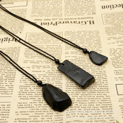 Shungite Pendant Elite Noble Stone Original Healing Crystal Karelia RussiaMEDIUM