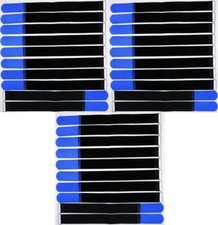 30 x Cable Hook and Loop 40cm x 40mm Blue Hook and Loop Hook and Loop Cable Ties Tape with Eyelet